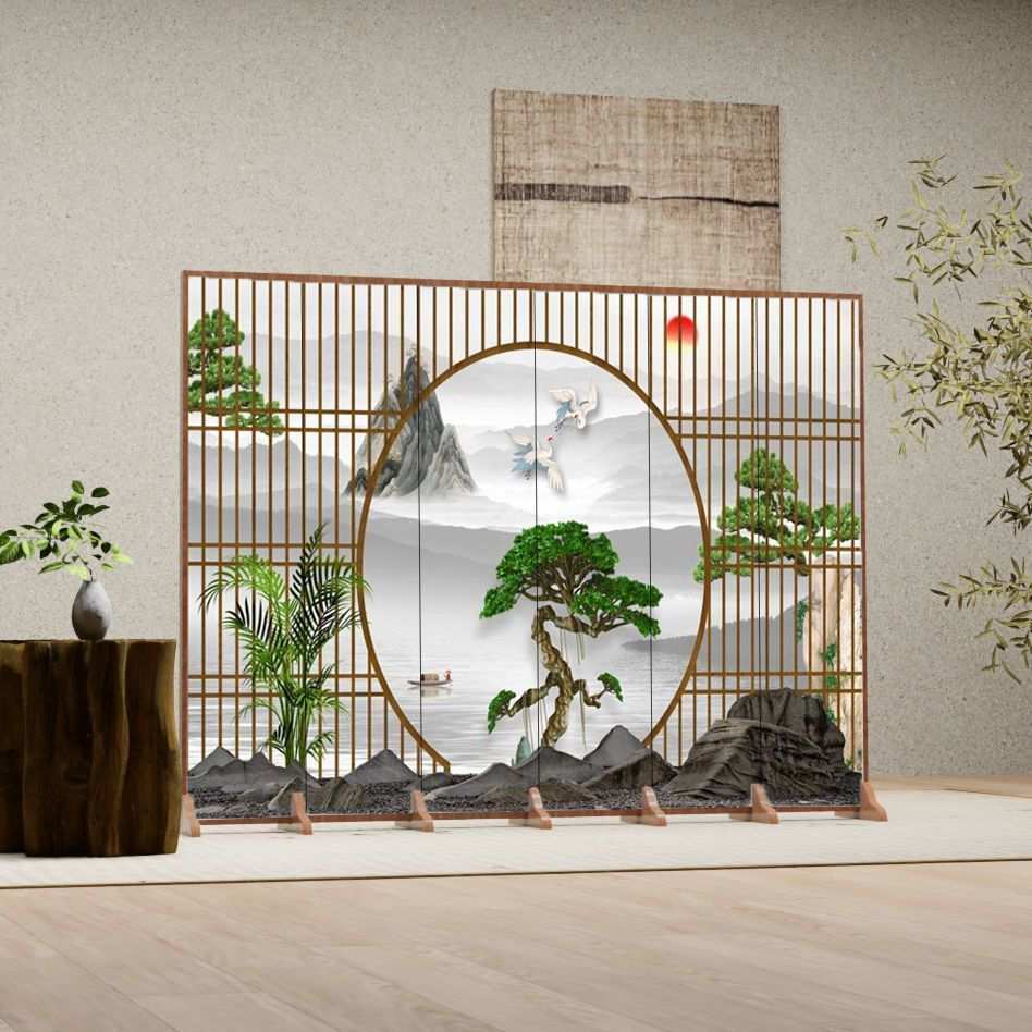 入户门屏风隔断客厅遮挡简约玄关卧室酒店大厅办公室餐饮店折屏