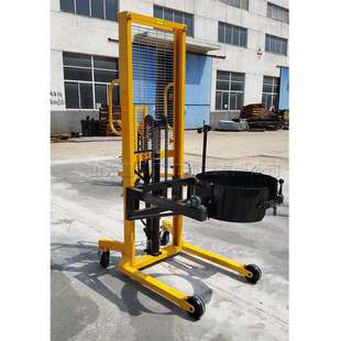 液压型油桶四轮搬运车 罐装油电动型装运车 塑料闭口桶运油车