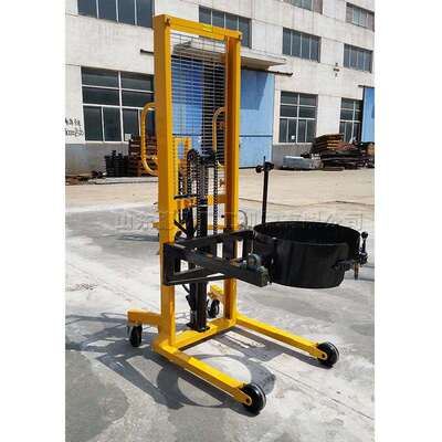 液压型油桶四轮搬运车 罐装油电动型装运车 塑料闭口桶运油车