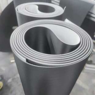 物流行业输送带 PVK输送带 黑色直条纹输送带 黑色亚光物流输送带