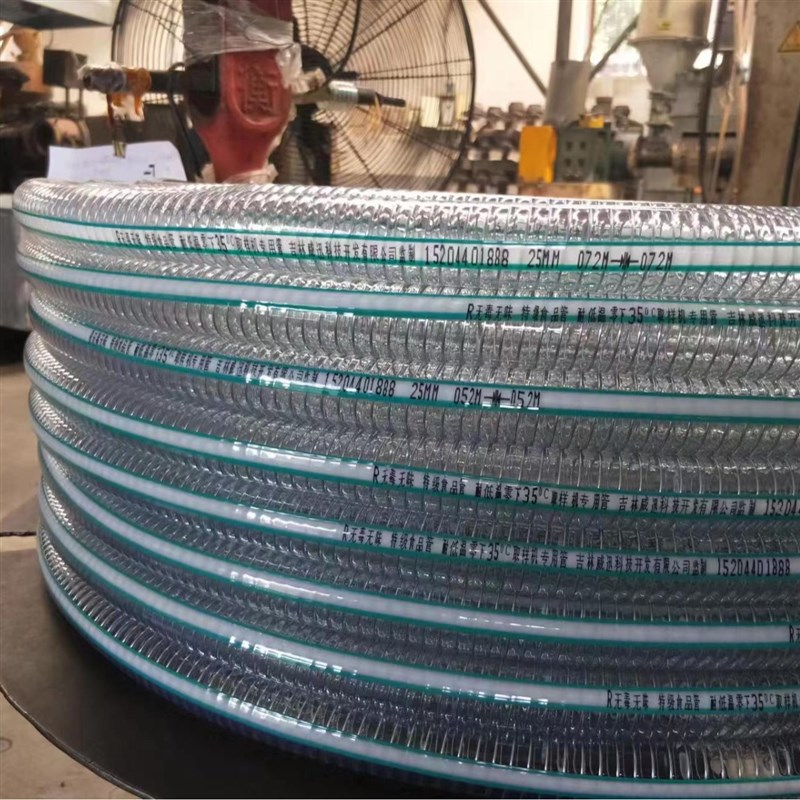 PVC钢丝增强软管透明塑料管螺旋软管PVC透明钢丝管大口径钢丝软管