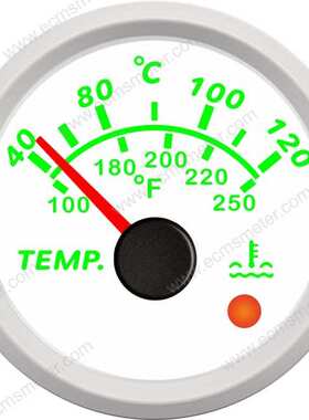 ECPC直径52MM多色背光柴油发动机改装车工程车船艇船用指针水温表