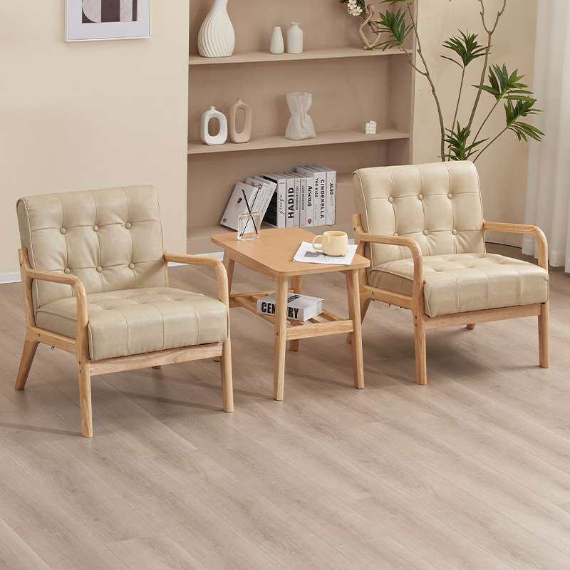 小型单人位沙发阳台休闲椅家用小户型客厅卧室躺椅实木桌椅阅读椅,电子元器件市场,其它元器件,淘宝优惠券,粉丝福利购,淘宝优惠卷