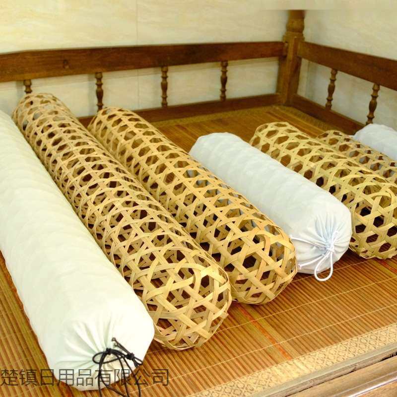 抱枕手工制作竹编竹夫人夏日纳凉神器儿童可用