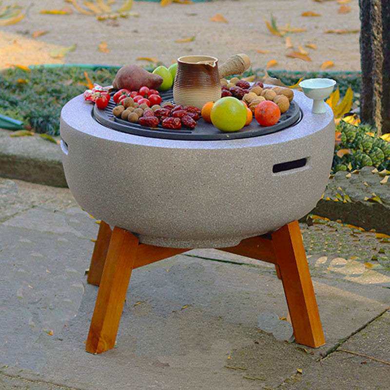 围炉煮茶温酒器具室内庭院木炭烧烤炉户外烤炉取暖炉烧烤桌碳烤炉