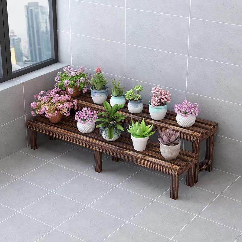 花架置物架实木碳化阶梯多层阳台落地防腐木室内户外绿萝花盆北秦,节庆用品/礼品,新娘配件,淘宝优惠券,粉丝福利购,淘宝优惠卷