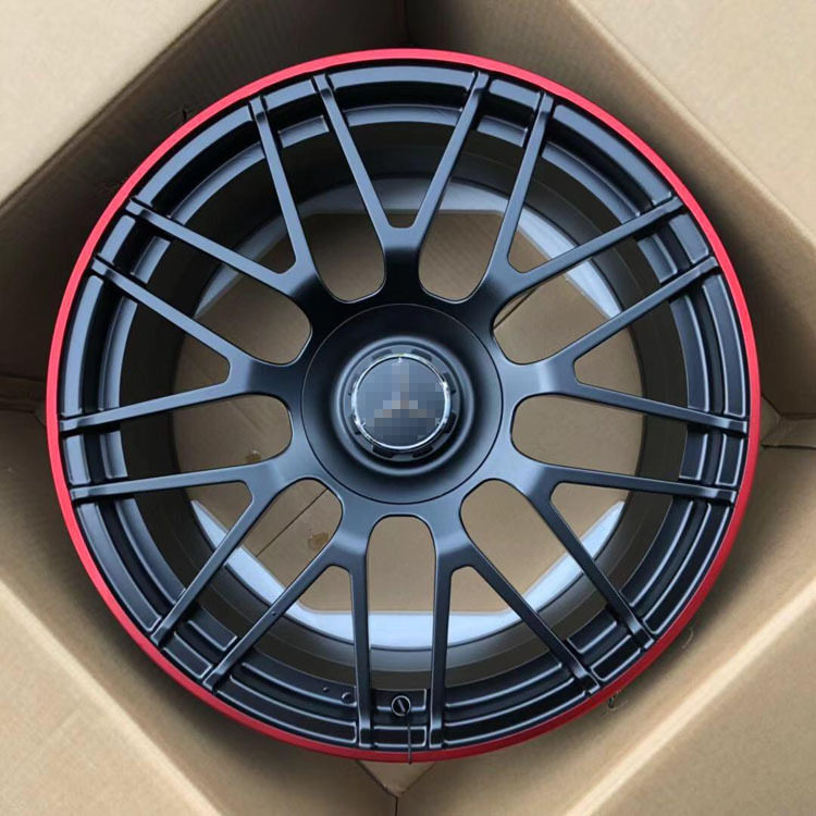 适用于奔驰C63C200CLA200C180C260E300GLC改装奔驰锻造轮毂