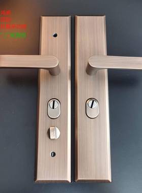 不锈钢双拉簧多功能防盗门拉手入户门秒装哑黑色执手