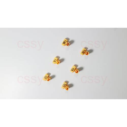 电机异型号码管数字管标示管套管U1V1W1U2V2W250-70平方