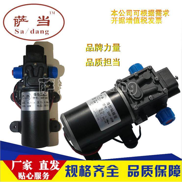 sa/dang电动隔膜泵泵增压泵小型洗车水泵直流12v60w抽水泵SDP-70