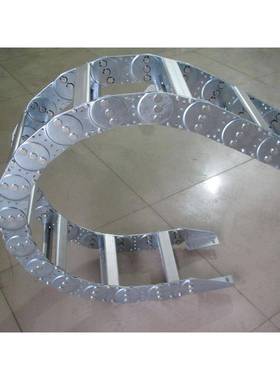 TLII型钢制拖链304不锈钢金属拖链坦克链桥式TL65III型钢铝拖链