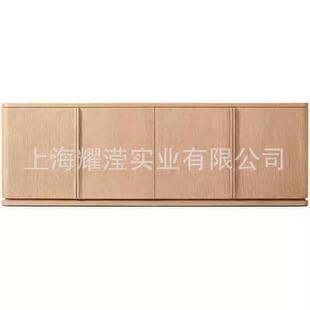 RH美式乡村实木电视柜小户型客厅橡木储物柜法式简约餐边柜收纳柜