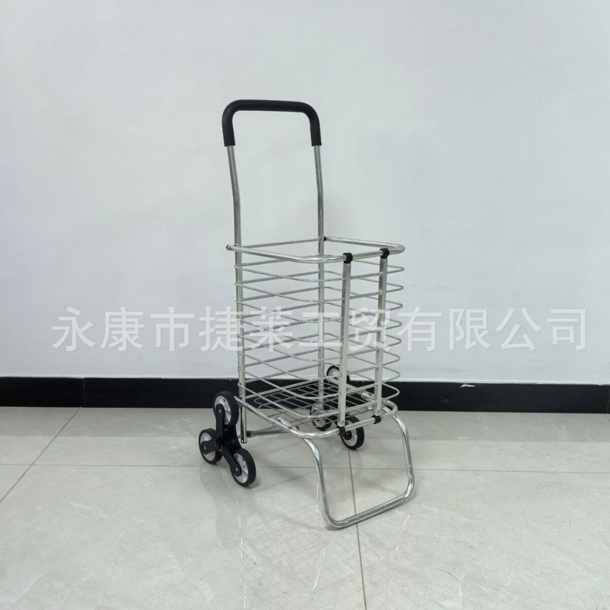 购物车买菜车爬楼小拉车折叠便携手推车家用拉杆车加粗菜铝合金