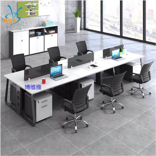 办公家具办公桌椅简约现代职员屏风工位办公桌组合
