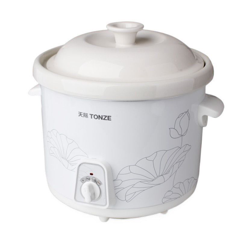 天际1L/2L/3L/4L/5L陶瓷电炖锅迷你bb煲汤煮粥白瓷慢炖盅儿辅