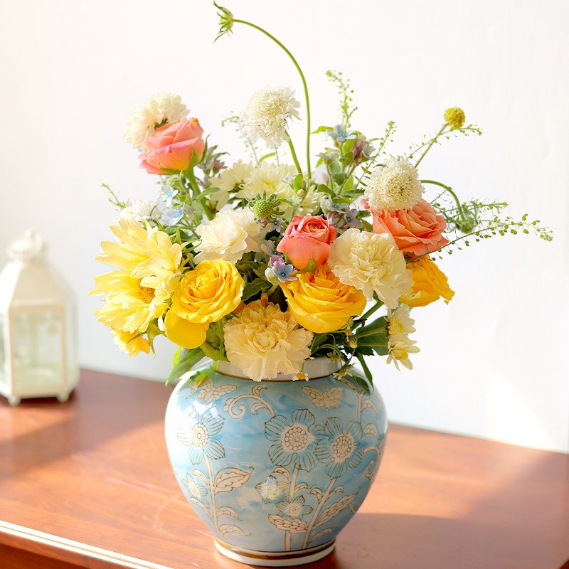 新中式青花瓷花瓶陶瓷花瓶摆件家居客厅餐厅书房玄关博古架装饰