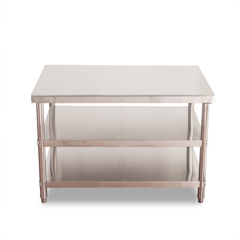 厨房操作台不锈钢桌子长方形案板打包台 304加厚不锈钢工作台