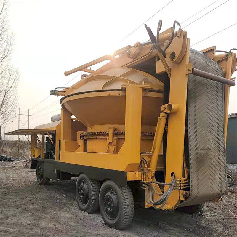 圆盘树根破碎机树疙瘩木墩树桩粉碎机移动式干湿木材树根破碎机