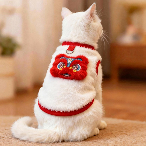 猫咪衣服秋冬款加绒马甲可爱银渐层布偶保暖冬季狗狗比熊棉衣加厚