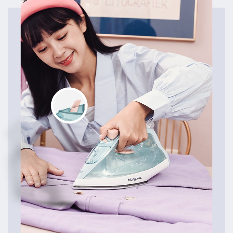 红心电熨斗RH129家用宿舍蒸汽手持大功率电烫斗干湿两用多档调温