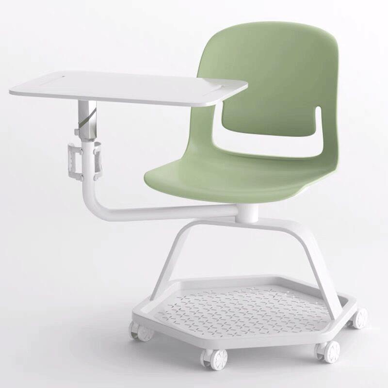 经济会议椅办公椅塑料椅多色办公椅智慧教带写字板培训椅休闲椅