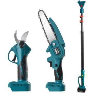 伸缩杆电动高枝锯充电式电动修枝锯户外园林果园伐木修枝高枝剪刀