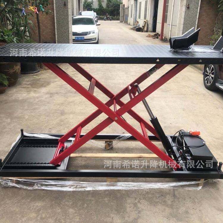 500kg电动式摩托车升降平台摩托车修理店辅助设备摩托车升降机