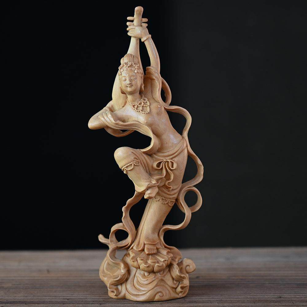 黄杨木敦煌飞天仕女木雕摆件木质工艺品古典美女家居办公摆饰,纺织面料/辅料/配套,纺织机械配件,淘宝优惠券,粉丝福利购,淘宝优惠卷