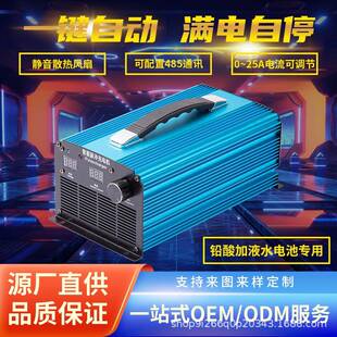 36V30A铅酸加液电池洗地机专用60V72V120V水电池充电器充满自停