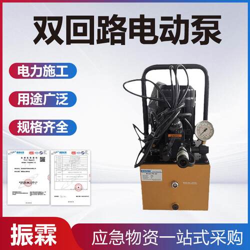 数字显示控制泵双作用液压泵KORT双回路电动泵PE-2D充电式钳压泵
