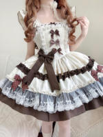 Original genuine product [Caramel milk Cream] Lolita dress Princess dress Cute jsk Lolita Sweet dress thumbnail 3