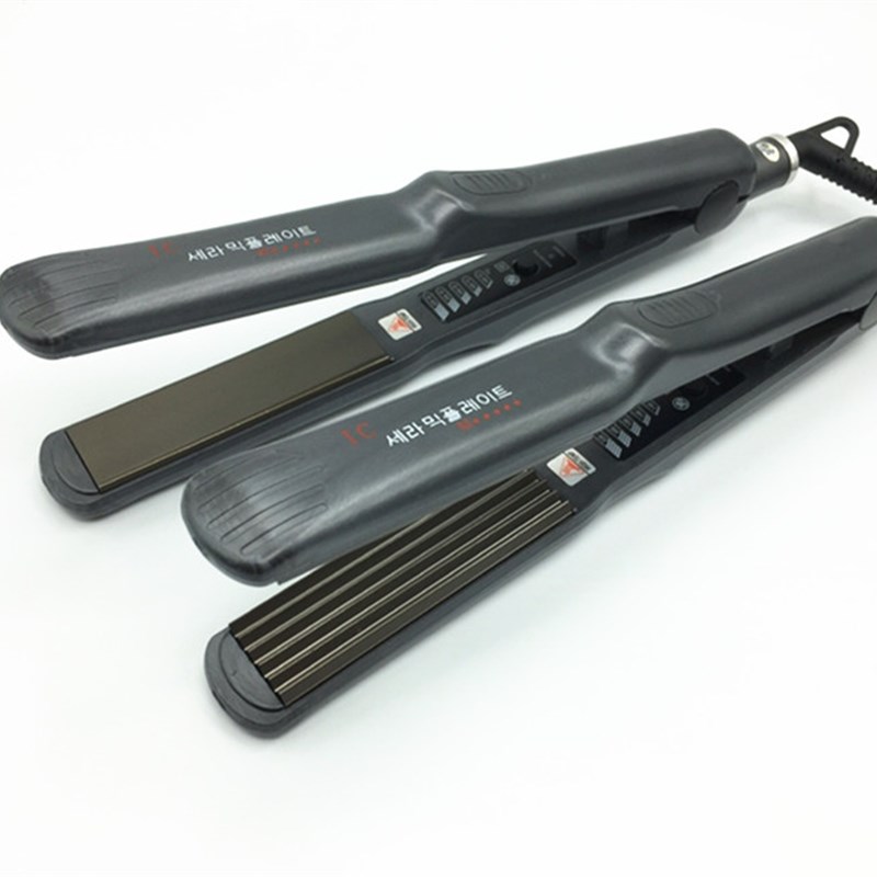 罗曼智能五档调温钛合金直发器电夹板拉直板内蓬松麦穗玉米烫夹板