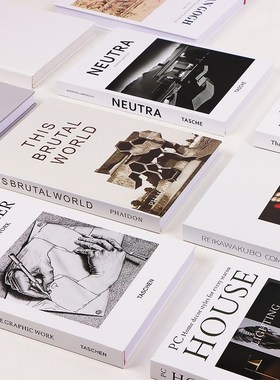 现代简约英文装饰书样板房咖啡厅书架办公室书房仿真可翻页道具书