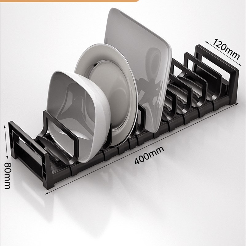 厨房柜内置碗架抽屉分隔拉篮堆碗置物架餐具盘子碗碟筷收纳沥水架