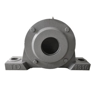 滚筒加厚重型轴承支架瓦座铸铁铸钢瓦盒托辊传输送机调心球矿用TD