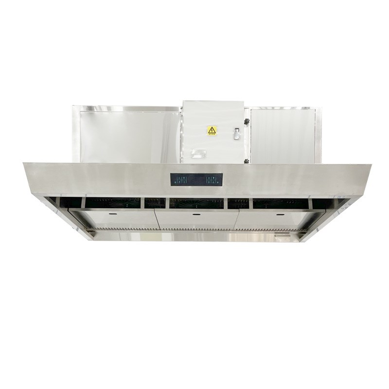 油烟净化一体机 商用饭店厨房不锈钢净化排烟罩 大吸力油烟一体机