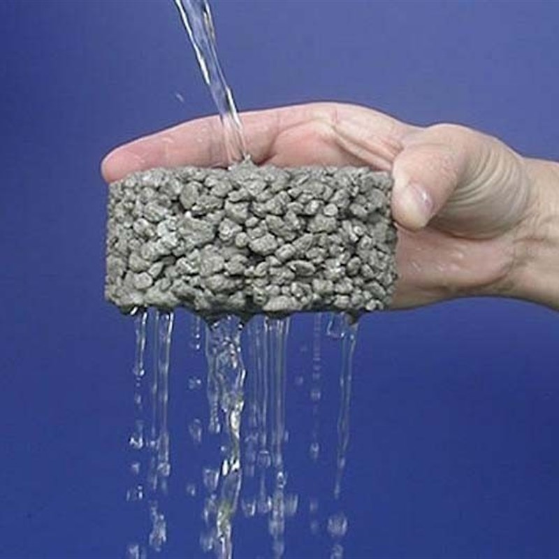 透水混凝土海绵城市建设用透水砼C25C30高强彩色透水混凝土