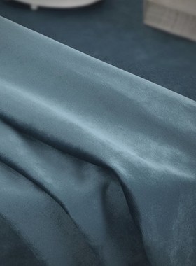 1VPR欧式甜品台蓝色桌布 婚礼桌子背景装饰拍摄道具布 轻奢丝绒餐