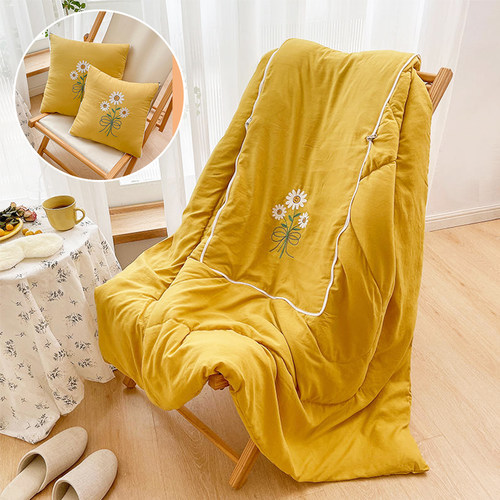 ins小清新抱枕被子两用二合一车用靠背垫客厅沙发办公室午睡靠枕