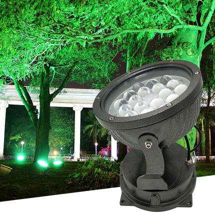 LED一束光窄光射灯聚光远射灯室外罗马柱光束灯户外防水外墙投光