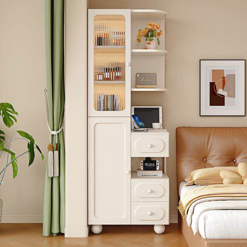 实木边柜沙发侧边柜窄款收纳柜家用客厅高柜储物柜小户型靠墙柜子