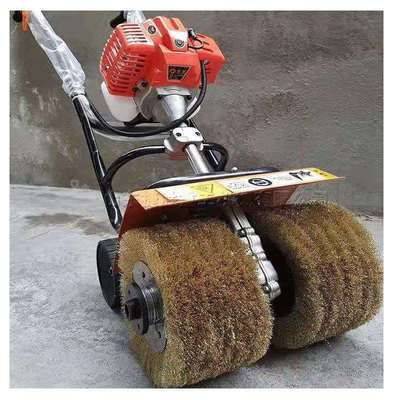 电动彩钢瓦除锈机 手持钢丝刷除旧翻新机 屋顶面手推除锈机现货