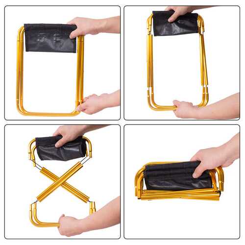 Outdoor Foldable Chair Portable Camping Aluminum Alloy Stool