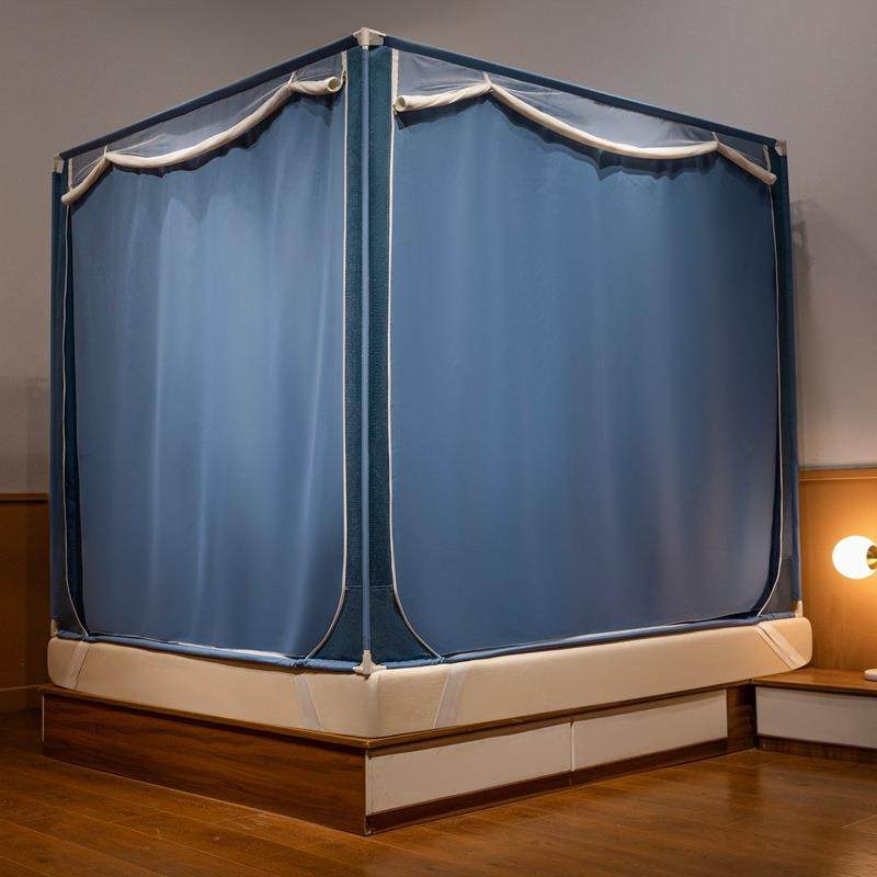 2025年新款遮光蚊帐家用卧室高级免安装婴儿防摔床防护围栏儿童