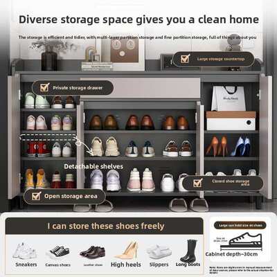 New Simple Shoe Cabinet Large Capacity Entryway Cabinet Shoe