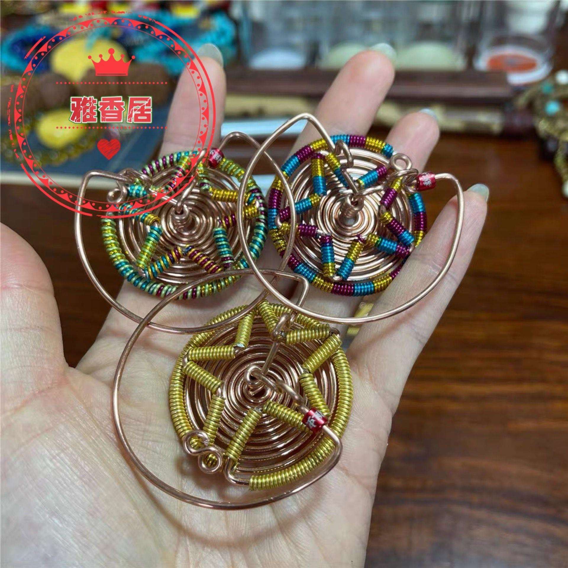 手工蝈蝈簧1.5紫铜彩簧蝈蝈叫罐响簧手工蝈蝈罐弹簧响簧55罐用具