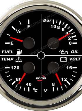 ECP多指针油位、油压、水温、电压仪表多功能组合仪表