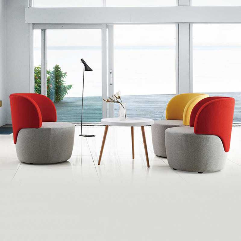 单人休闲椅酒店大堂简约现代商务接待洽谈椅办公会客休息区沙发椅