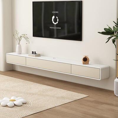 实木电视柜茶几组合现代简约客厅储物柜岩板面落地家用卧室家具柜