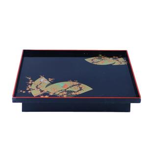 ABS高台盛皿寿司盘烤物盘刺身盘托盘长方形点心高点盘家用干泡盘